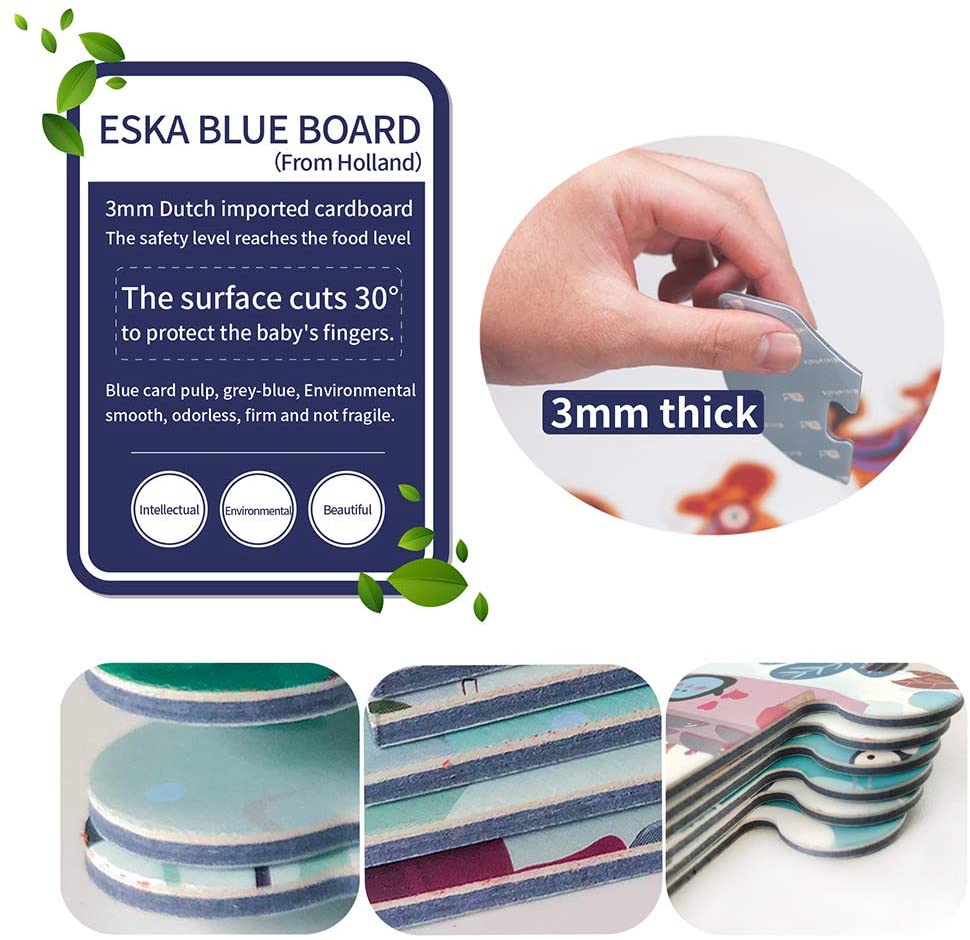 Rompecabezas de animales del mapa del mundo con el suelo colorido para niños de 3 años de edad que elevan el reconocimiento de los niños y la práctica de habilidades de memoria (42 piezas)