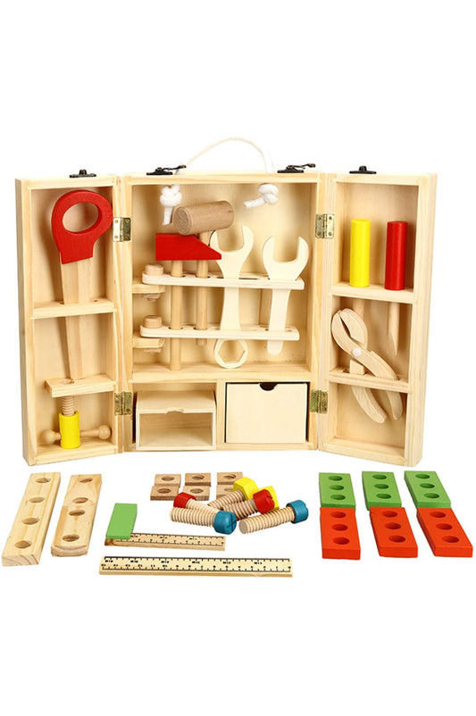 Caja de herramientas de madera