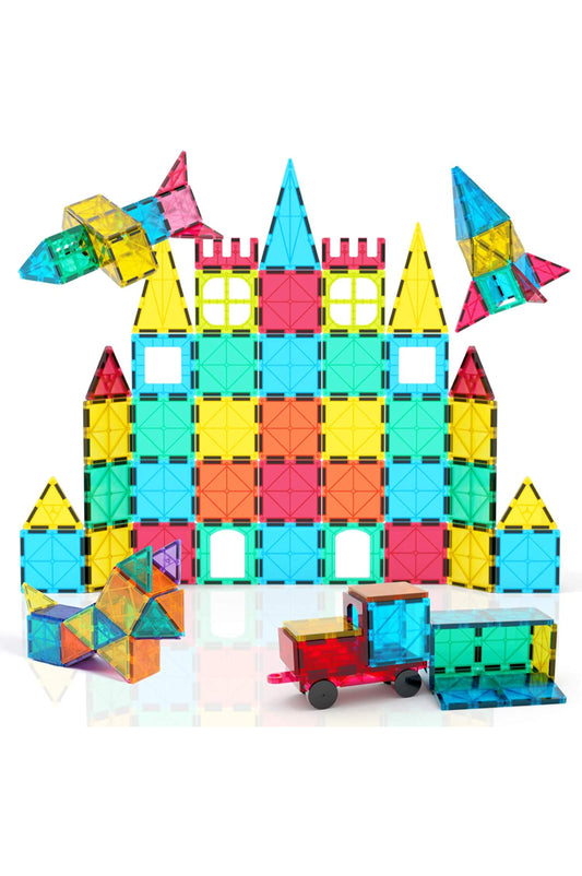 Juego de 65 bloques de construcción magnéticos