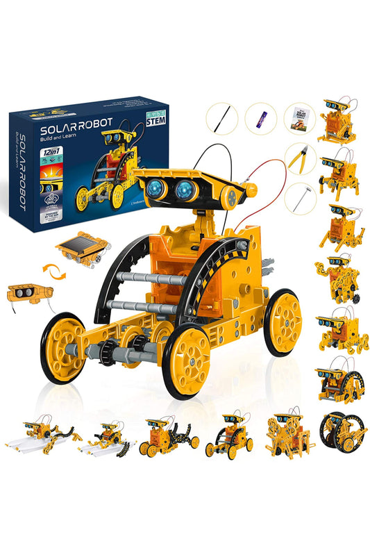 STEM  juguetes 12 en 1 robot solar educativo, energía solar y más! de 8 años en adelante