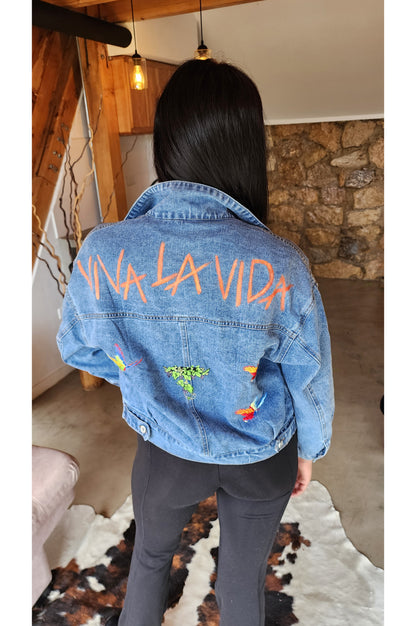 Chaqueta Jean oversize Viva la Vida.