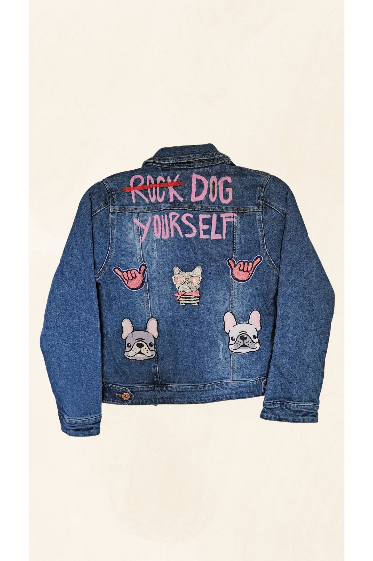 Chaqueta jean niño unisex dog yourself