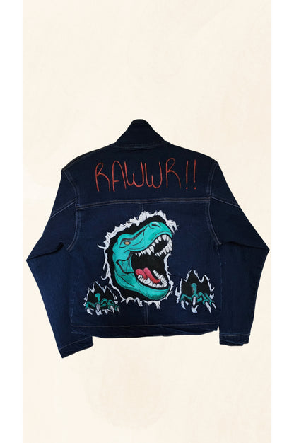 Chaqueta jean niño unisex dino