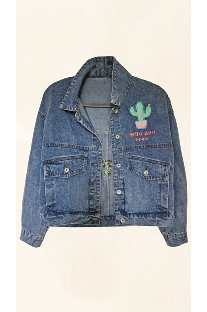 Chaqueta Jean oversize Viva la Vida.