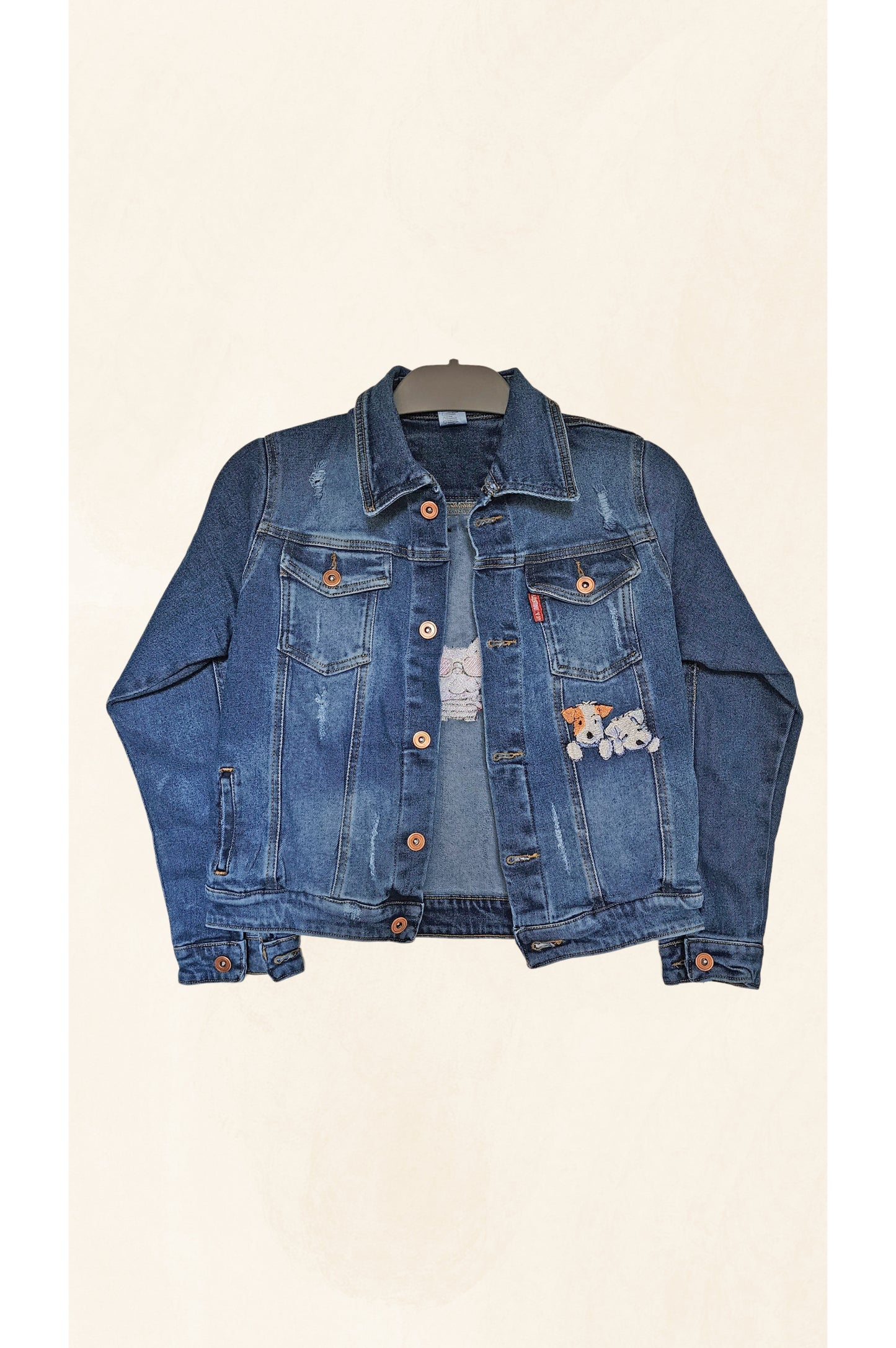 Chaqueta jean niño unisex dog yourself