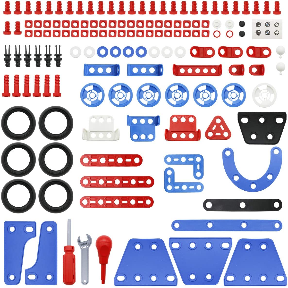 Juguetes de ingeniería 6 en 1.  142 piezas