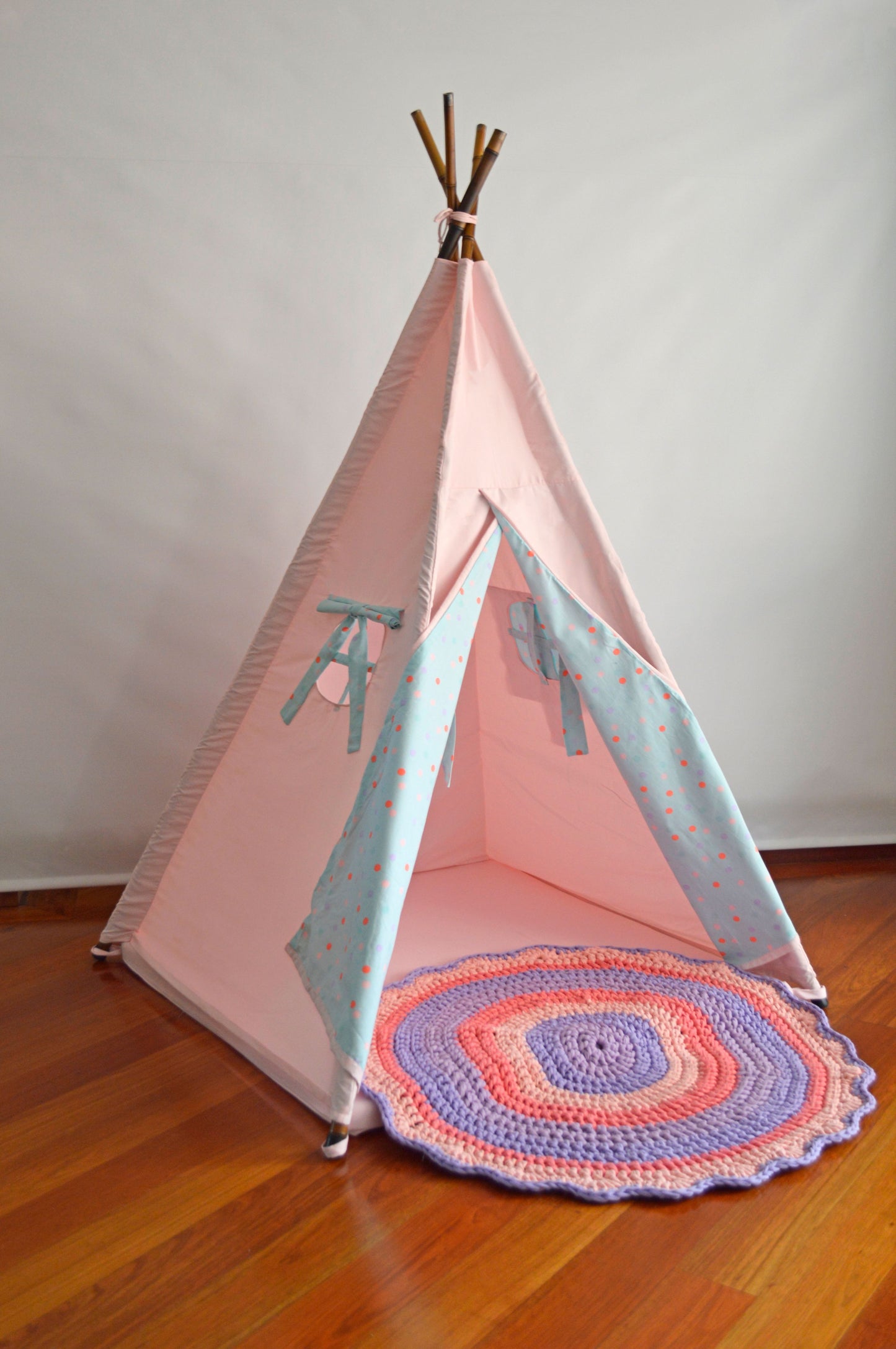 Teepee Rosal claro/ puntos