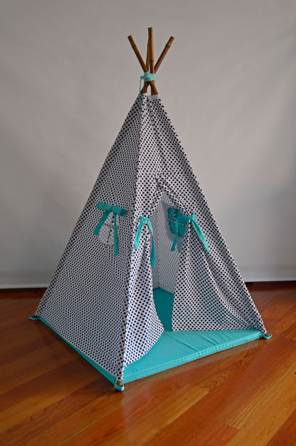 Teepee puntos azules