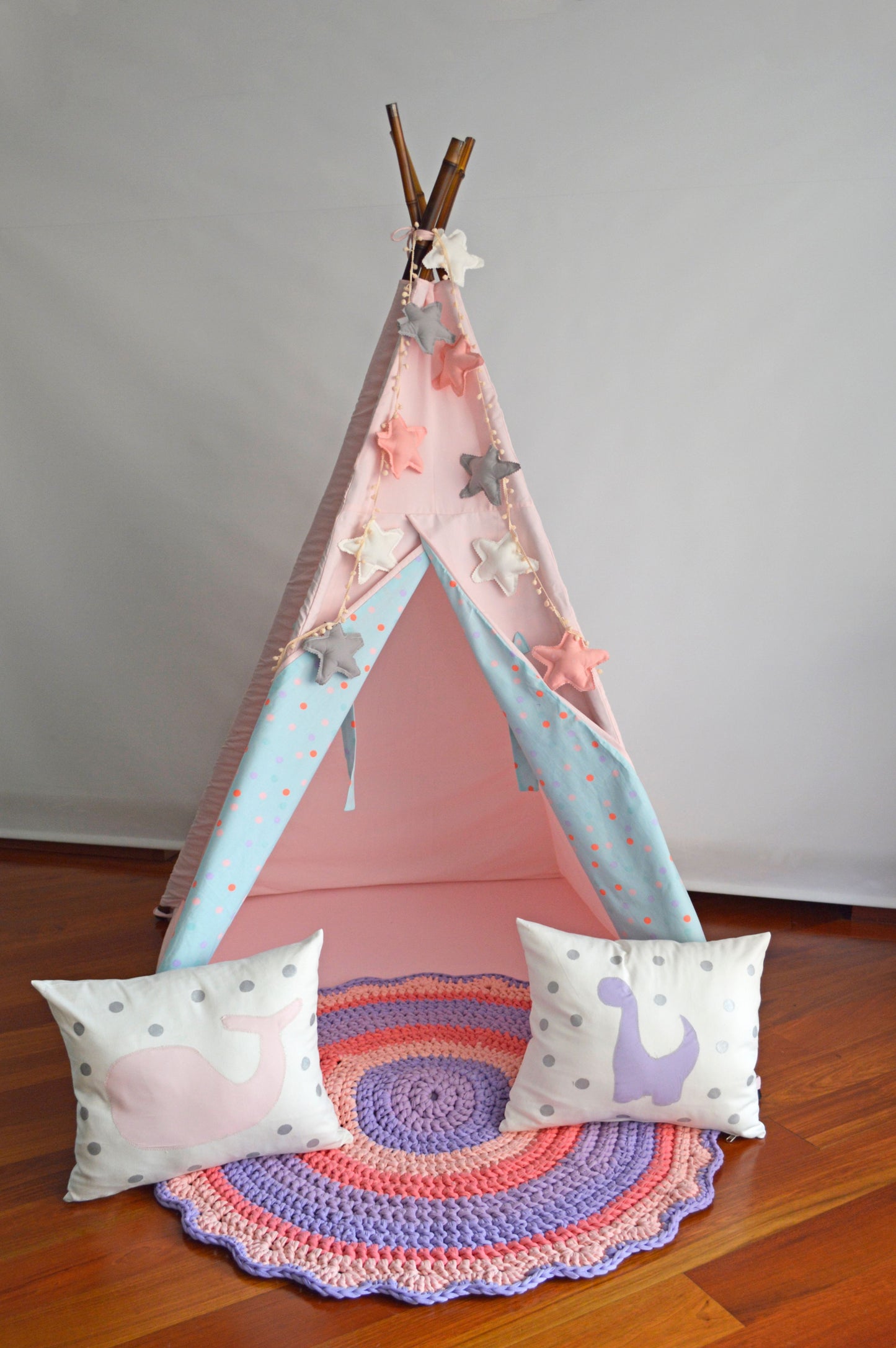 Teepee Rosal claro/ puntos