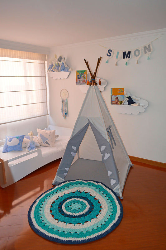 Teepee beige/ gris nube