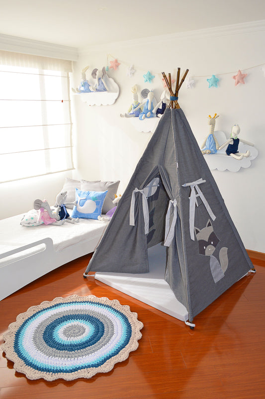 Teepee gris mapache