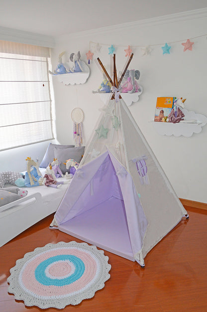 Teepee Blanco/morado