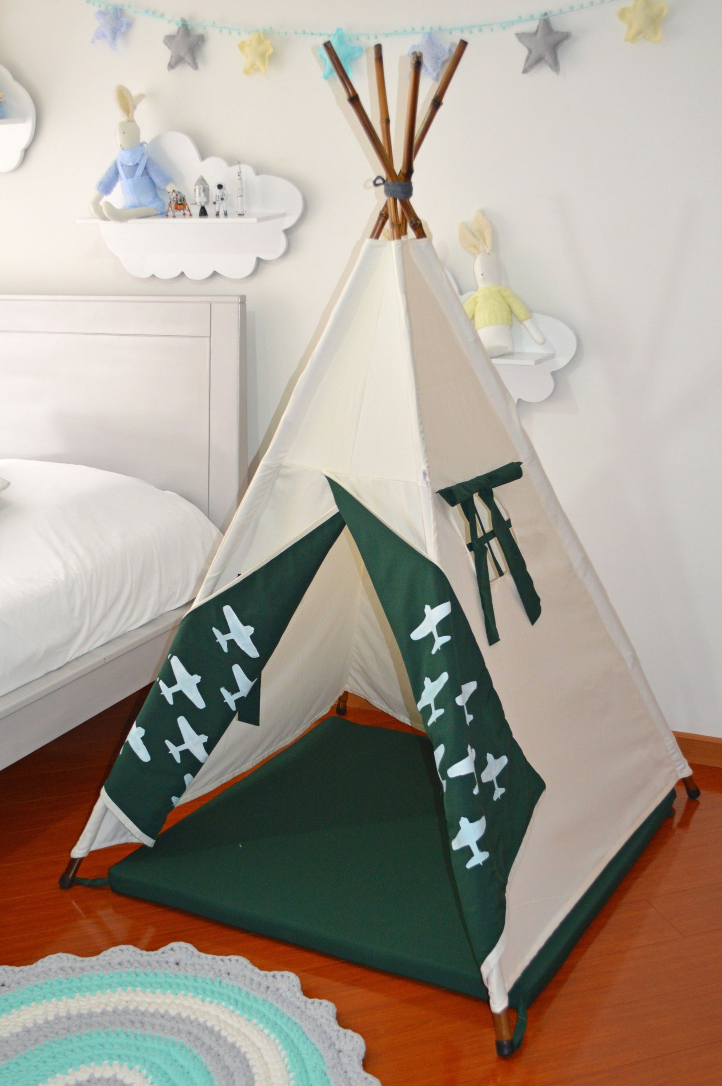 Teepee Crudo/ verde aviones