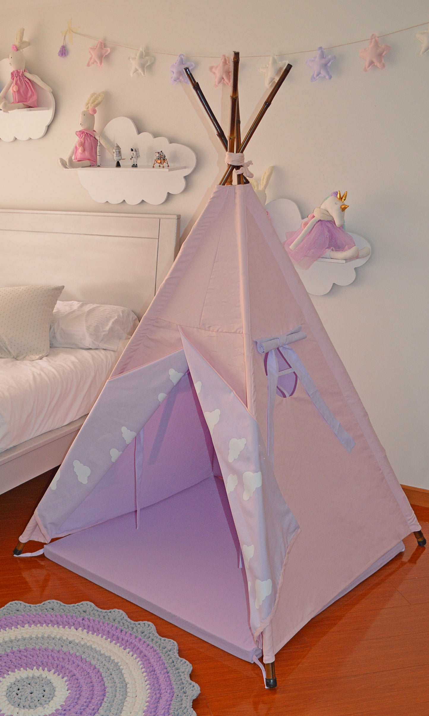 Teepee rosado/lila