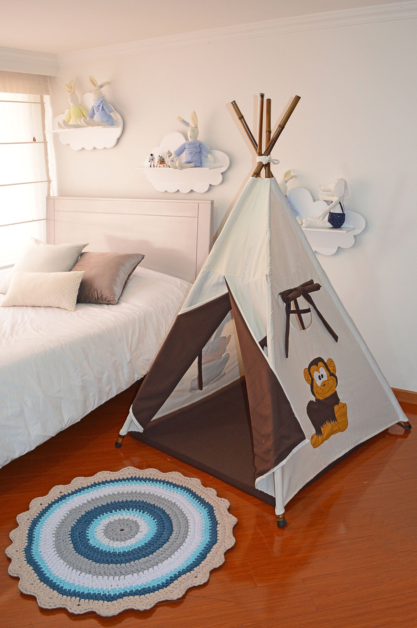 Teepee crudo/marron mono