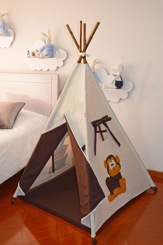 Teepee crudo/marron mono