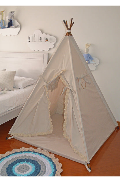 Teepee Beige oscuro encaje